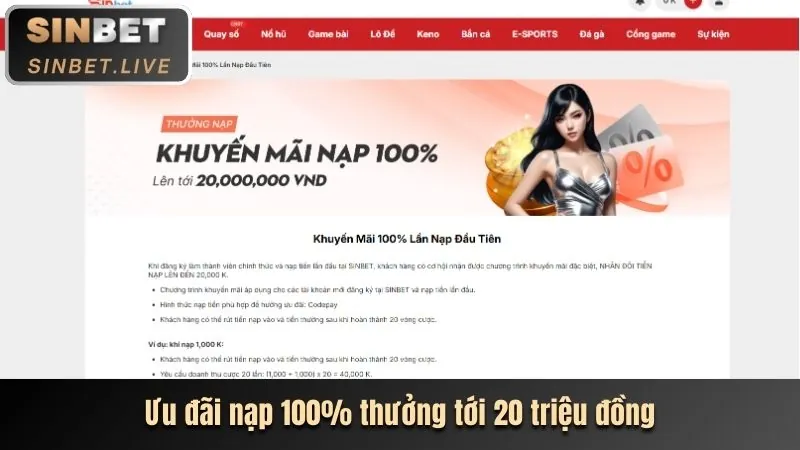 Thưởng nạp tiền hàng ngày cho bắn cá